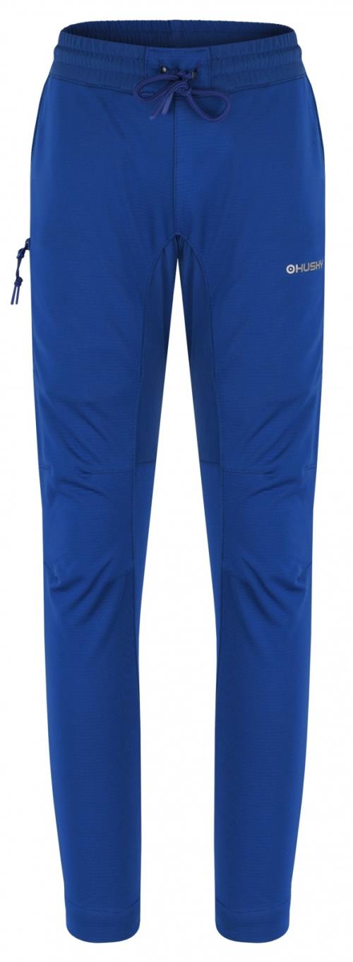 Husky Klassum K blue, 122 Detské softshellové nohavice