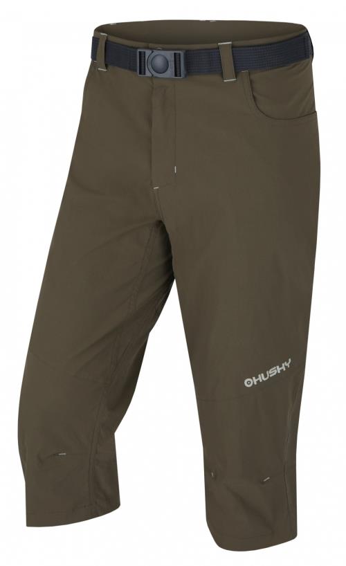 Husky Klumy M khaki, XXL Pánske 3/4 nohavice