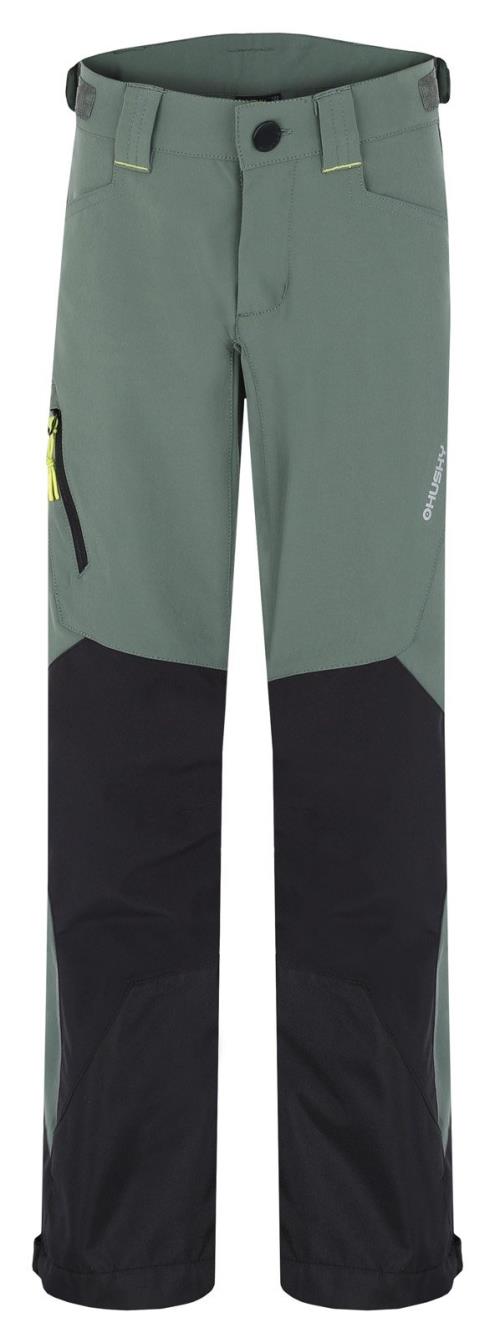 Husky Krony K zelená, 152 Detské outdoor nohavice