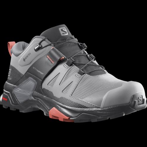 Salomon SALOMON X ultra 4 GTX Alloy/Quiet Shade/Burnt Sienna, 38 Dámske turistické topánky