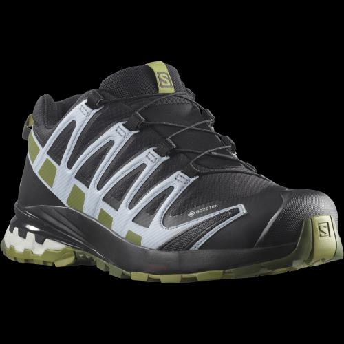 Salomon SALOMON Xa Pro 3D V8 GTX Black/Green Moss/Zen Blue, 42 Dámske trailové topánky
