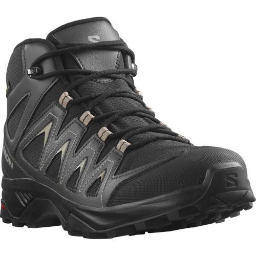 Salomon X Braze Mid GTX Black/Phantom/Vintage Khaki, EU 45 ⅓ Pánske topánky