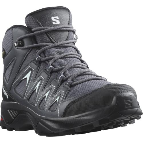 Salomon X Braze Mid GTX Ebony/India Ink/Bleached Aqua, EU 38 ⅔ Dámske topánky