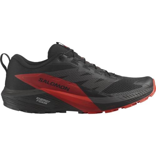 Salomon Sense ride 5 Black/Fiery Red/Black, 42 Pánske topánky