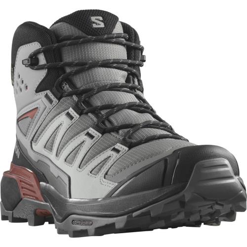 Salomon X ultra 360 Mid GTX Pewter/Black/Burnt Henna, EU 47 ⅓ Pánske turistické topánky