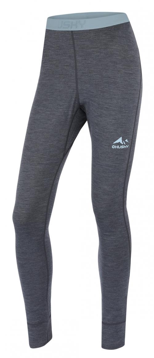 Husky Merea L dark grey, S Merino termoprádlo nohavice