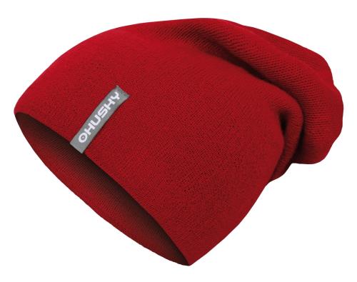 Husky Merhat 2 červená, L-XL Pánska merino čiapka