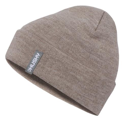 Husky Merhat 4 béžová, S-M Dámska merino čiapka