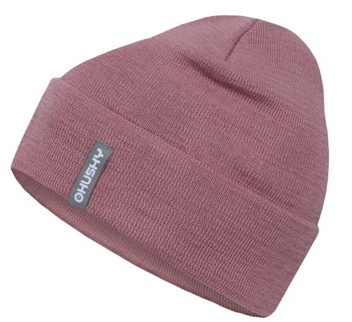 Husky Merhat 4 ružová, S-M Dámska merino čiapka