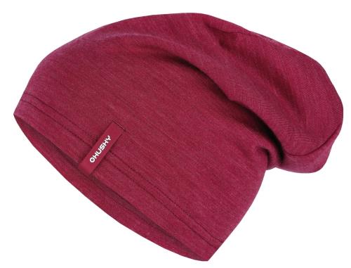Husky Merhat faded bordo Merino čiapka