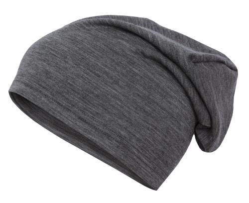 Husky Merhat šedý melír Merino čiapka