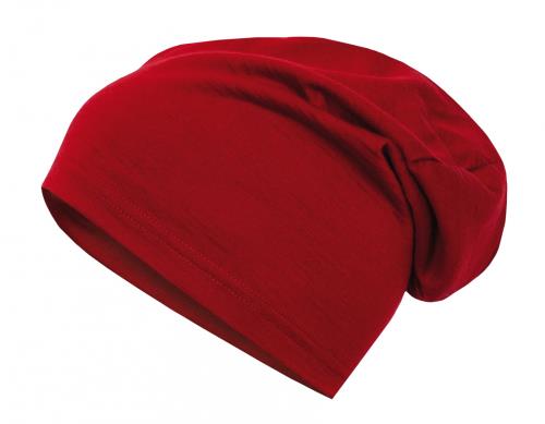 Husky Merhat červená Merino čiapka