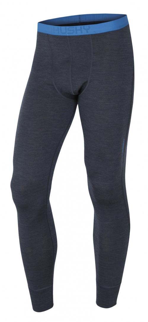 Husky Pánske nohavice antracit, XXL Merino termoprádlo