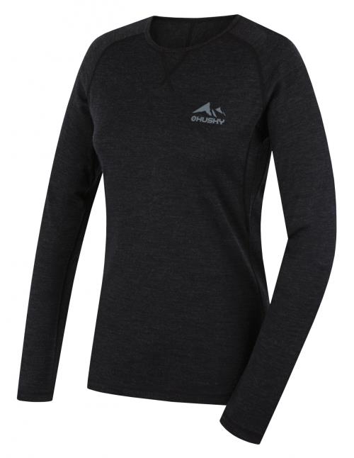 Husky Merow L black, XS Merino termoprádlo tričko