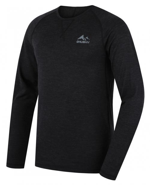 Husky Merow M black, M Merino termoprádlo tričko