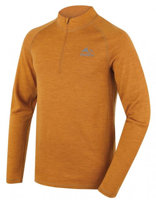 Husky Merow zips M mustard, L Merino termoprádlo tričko