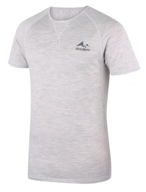 Husky Mersa M light grey, M Merino termoprádlo tričko