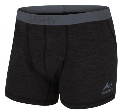 Husky Mex M black, L Merino termoprádlo boxerky