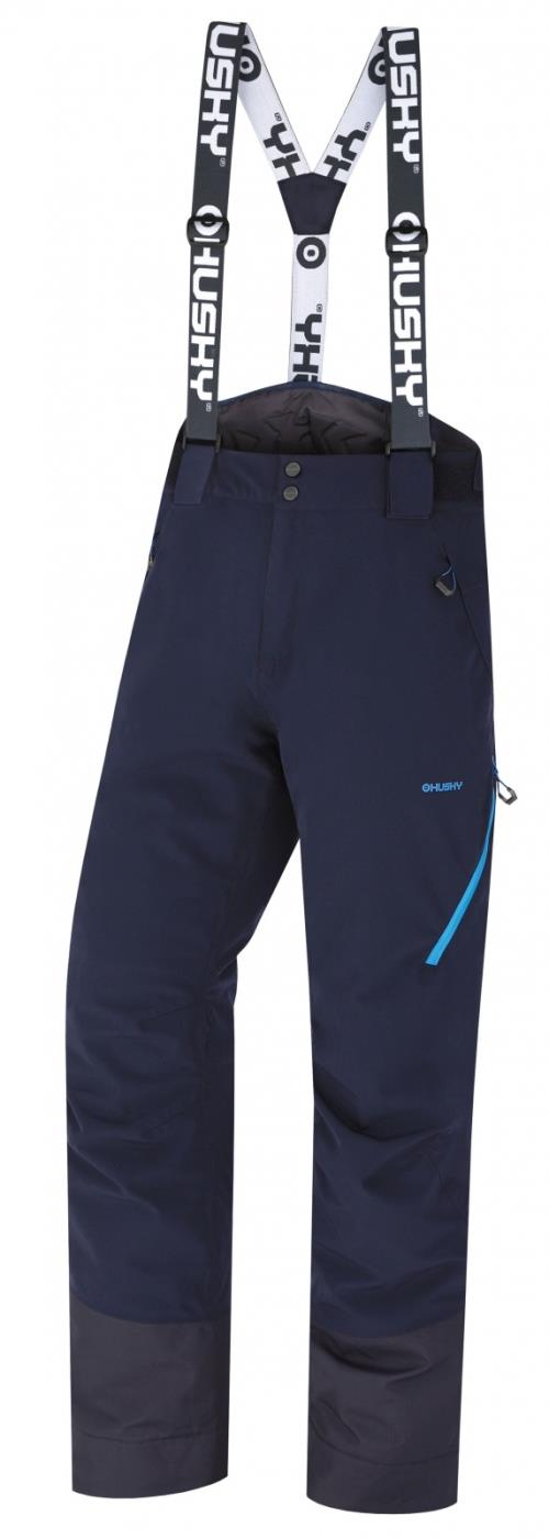 Husky Mitaly M black blue, XXL Pánske lyžiarske nohavice