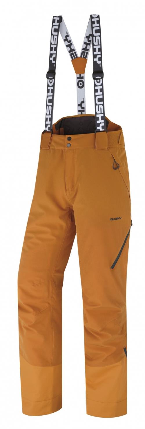 Husky Mitaly M mustard, L Pánske lyžiarske nohavice