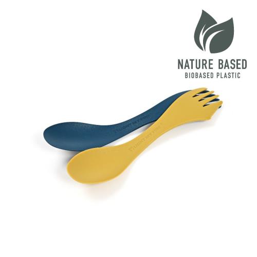 Light my fire Spork medium BIO 2-pack mustyyellow/hazyblue Cestovný príbor