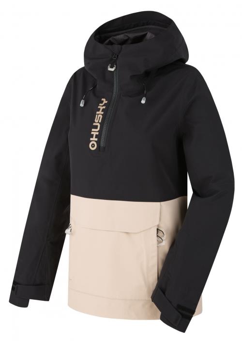 Husky Nabbi L black/beige, XS Dámska outdoorová bunda
