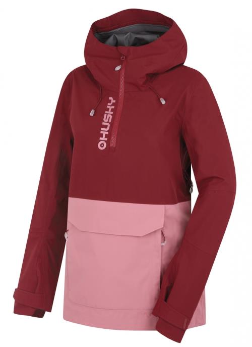 Husky Nabbi L bordo/pink, M Dámska outdoorová bunda