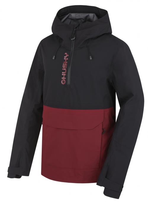 Husky Nabbi M black/bordo, S Pánska outdoorová bunda