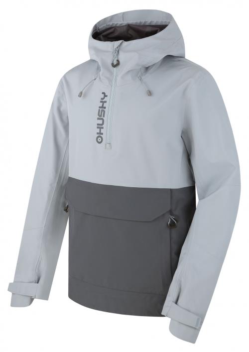 Husky Nabbi M lt. grey/dk. grey, L Pánska outdoorová bunda