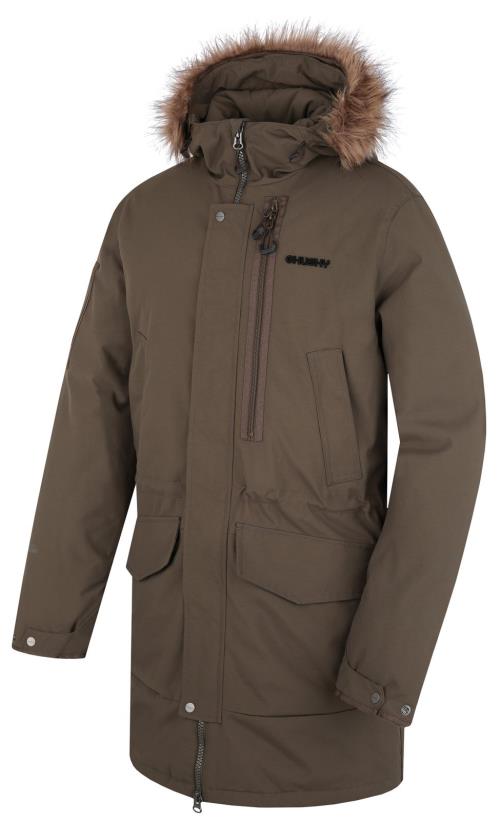 Husky Nelidas M deep khaki, M Pánsky zimný kabát