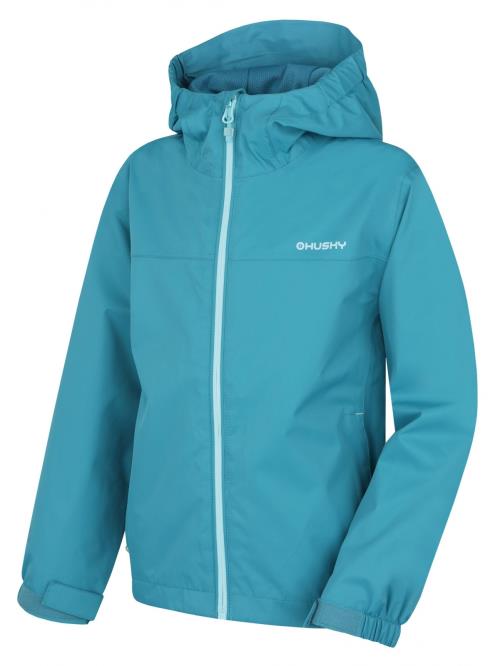 Husky Nelory K faded turquoise, 152 Detská hardshellová bunda