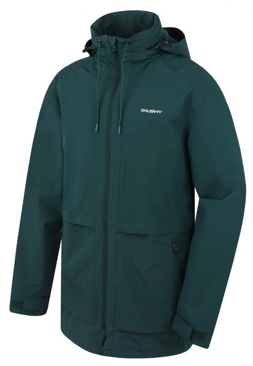 Husky Nevr M dk. green, M Pánsky hardshell kabát