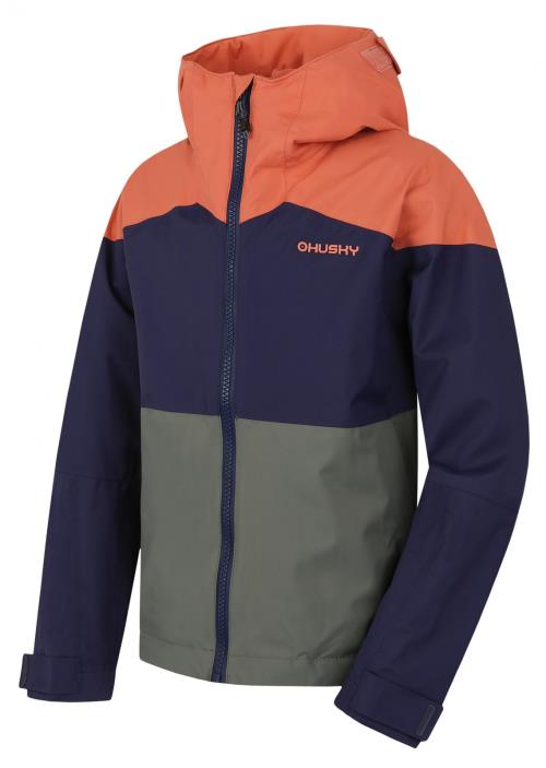 Husky Nicker K faded green, 152 Detská hardshellová bunda