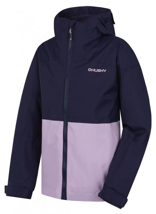Husky Nicker K purple, 134 Detská hardshellová bunda