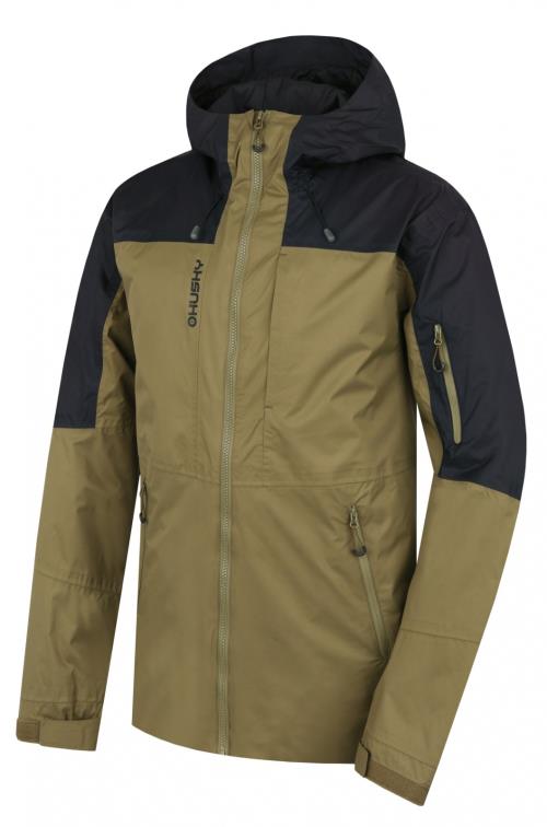 Husky Nickin M khaki/black, S Pánska hardshell bunda