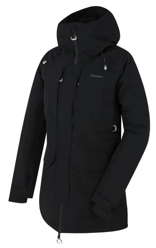 Husky Nigalo L black, L Dámska hardshell bunda