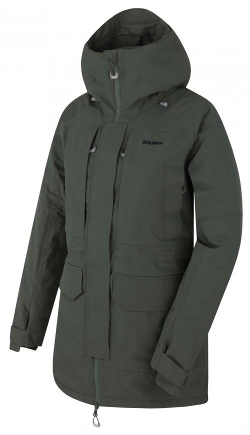 Husky Nigalo L dk. grey green, L Dámska hardshell bunda