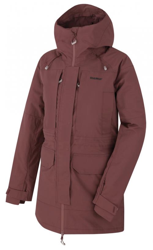 Husky Nigalo L dk. wine, L Dámska hardshell bunda