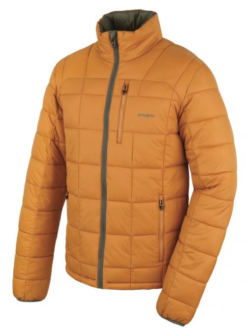 Husky Nodiq M mustard/khaki, XL Pánská plnená obojstranná bunda