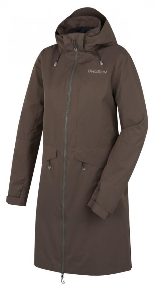 Husky Nua L brown, M Dámsky hardshell kabát