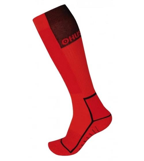 Husky Snow-ski červená/čierna, XL(45-48) Podkolienky