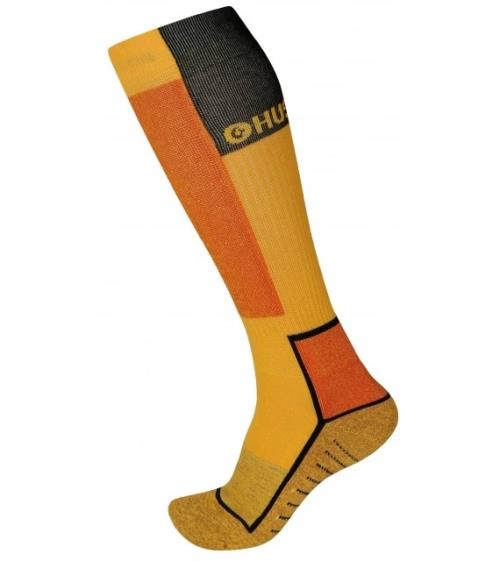 Husky Snow-ski žltá/čierna, M(36-40) Podkolienky