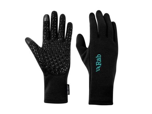 Rab Power Stretch Contact Grip black, L Dámske rukavice