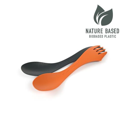 Light my fire Spork medium BIO 2-pack rustyorange/slatyblack Cestovný príbor