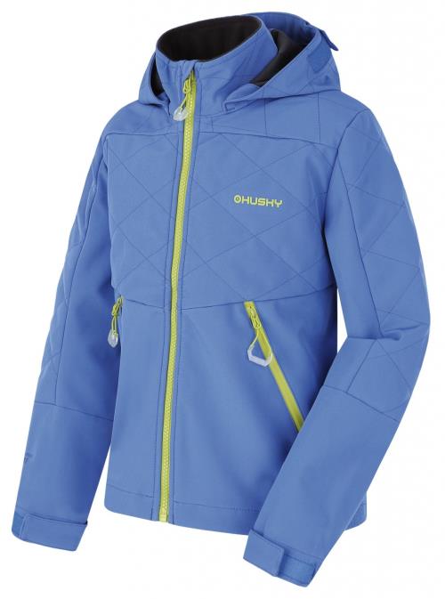 Husky Salex K blue, 122 Detská softshellová bunda