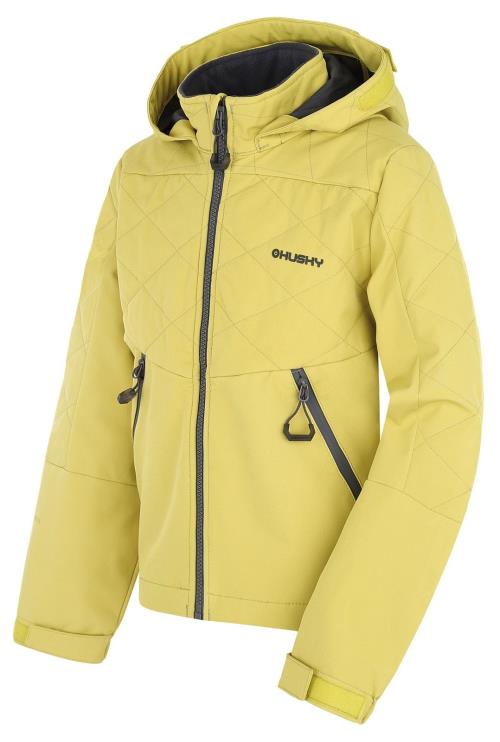 Husky Salex K lime green, 140 Detská softshell bunda
