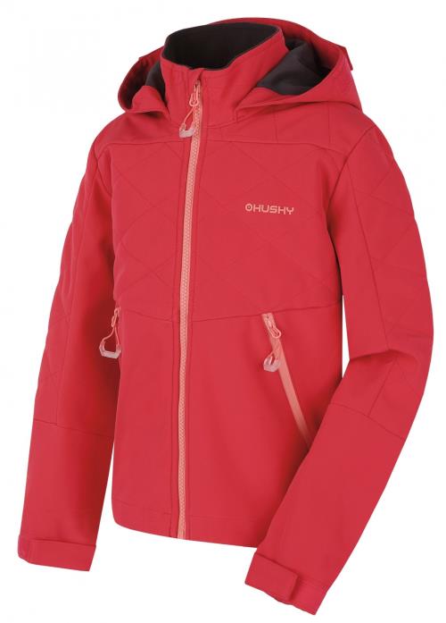 Husky Salex K pink, 164 Detská softshellová bunda