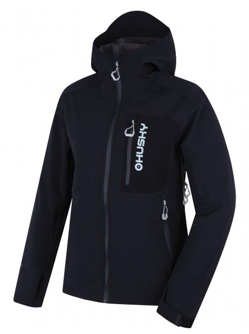 Husky Samai L black, L - plus Dámska softshell bunda