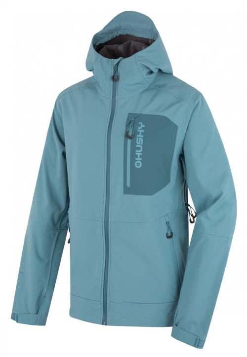 Husky Samai M faded blue, XL Pánska softshell bunda