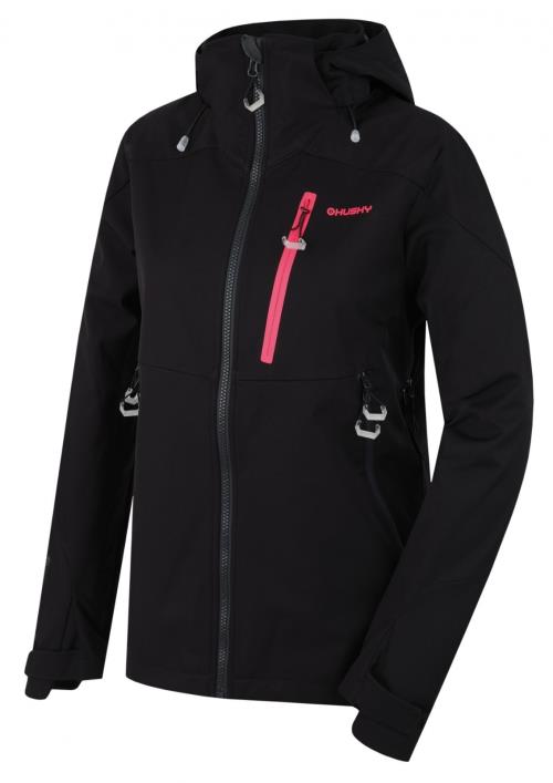 Husky Sauri L black, XS Dámska softshellová bunda